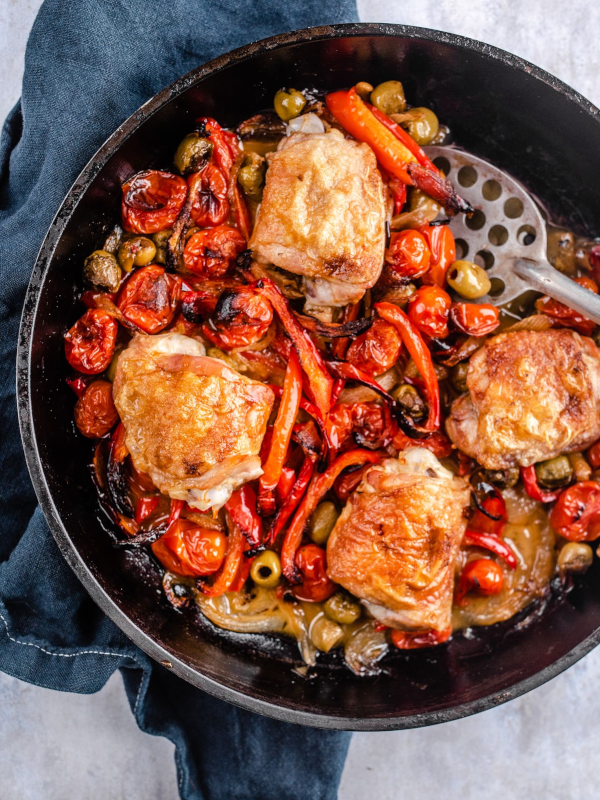Mediterranean chicken cacciatore